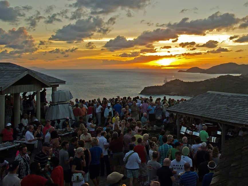 Antigua: Shirley Heights Sunset Party Transfer - Kalypso music gives the sunset a local feel
