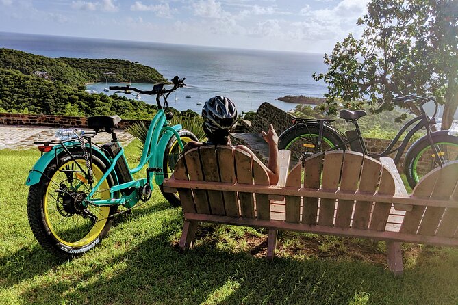 E-Bike Tour of Antigua Forts and Beaches - Shirley Heights delivers the big view