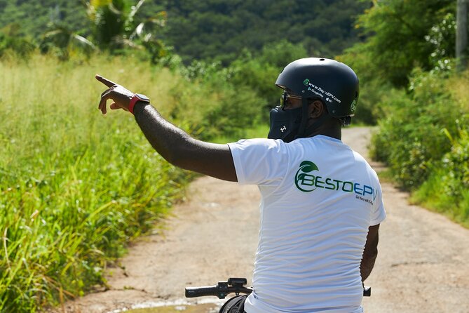 Guided Orange Valley Bike and Hike - The uphill walk and island views