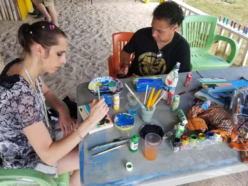 Sip & Paint with lunch on exciting Ffryes Tiki beach Bar - Ffryes Beach and the chance to swim