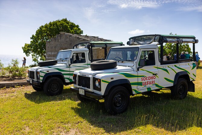 SoCoHo Jeep Safari - Historical Sites - Lunch - Beach - Devil’s Bridge and Antigua’s rough eastern edge