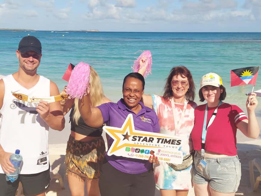 St. John's: Discover The Real Antigua Island Tour Experience - Thirty-five minutes at Pigeon Point Beach