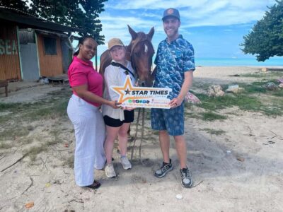 Horseback Riding Bareback Swim, &Fort James Beach