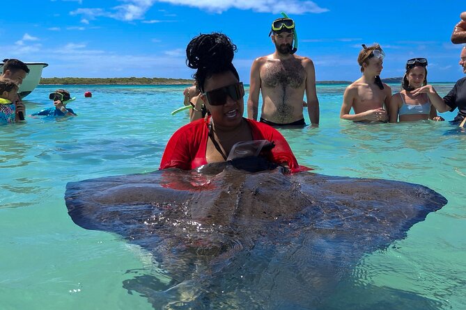 Stingray City Experience Antigua - Cruise Ship Passengers Edition - Meeting Stingrays in Open Water